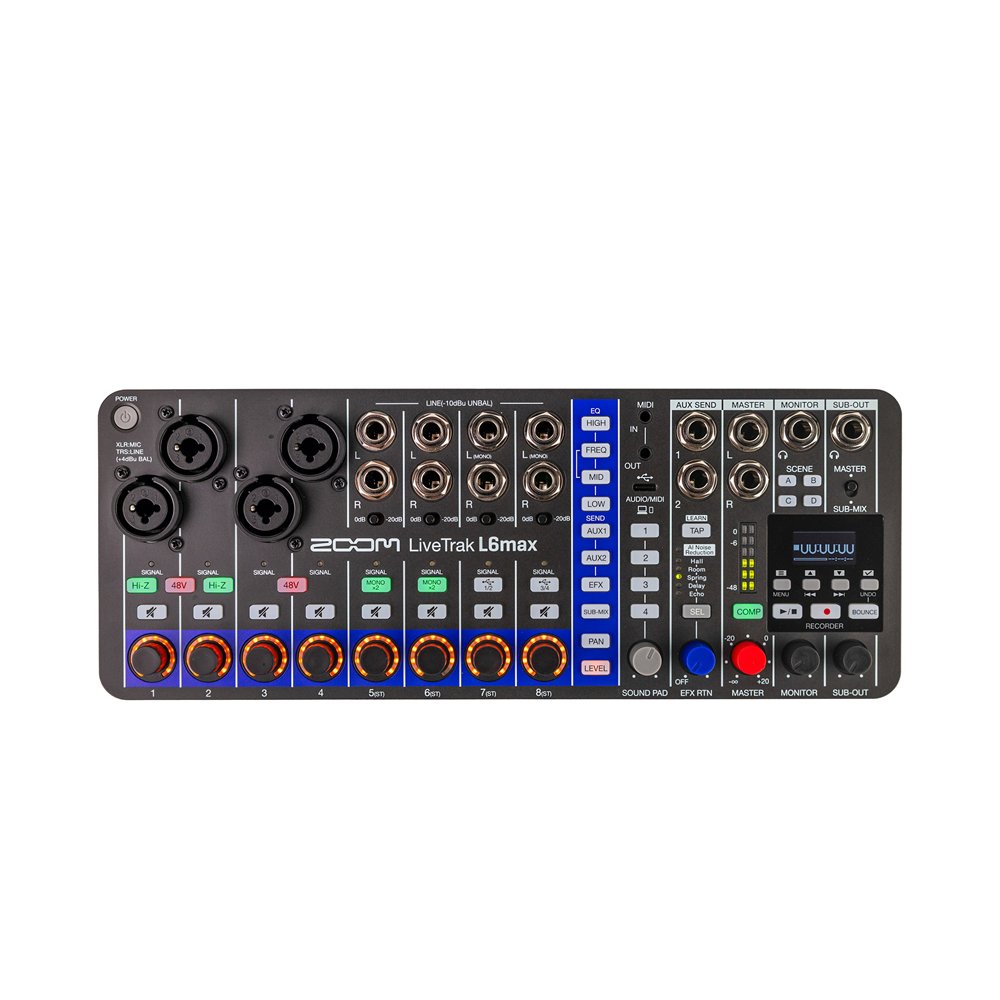 L6max LiveTrak - Mesa digital 12 canales - 32 bits con coma flotante