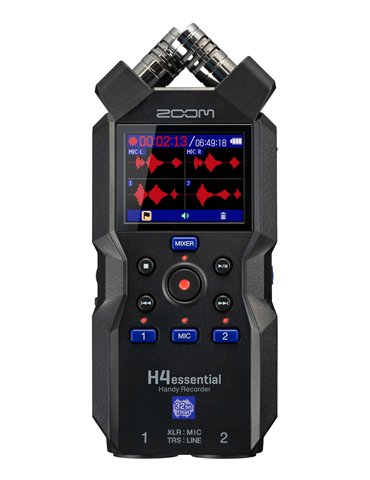 H4essential - grabadora 4 pistas 32 bits en coma flotante - interface USB - color negro