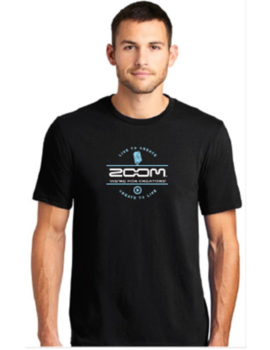 ZTS/BLK-S - T-Shirt ZOOM negra - Talla S