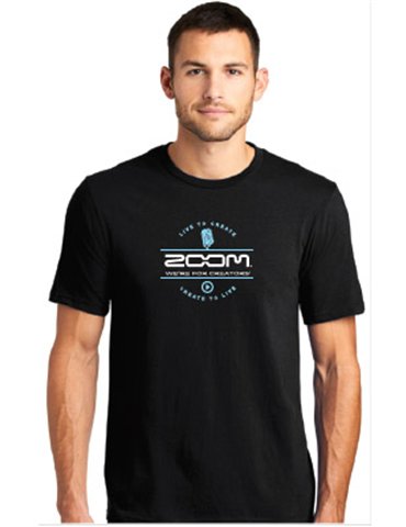 ZTS/BLK-XL - T-Shirt ZOOM negra - Talla XL