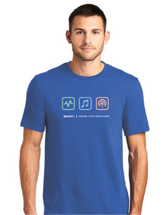 ZTS/BLU-L - T-Shirt ZOOM azul - Talla L