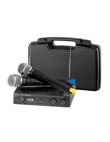 KMI 400 / HAND Micrófono inalámbrico doble VHF con 4 frecuencias