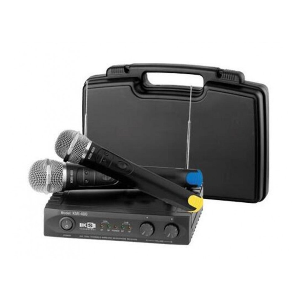 KMI 400 / HAND Micrófono inalámbrico doble VHF con 4 frecuencias