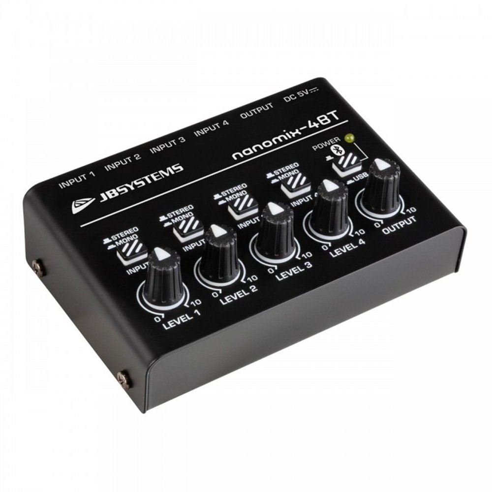 NANOMIX-4BT MINI MEZCLADOR 4 IN / BLUETOOTH JB SYS