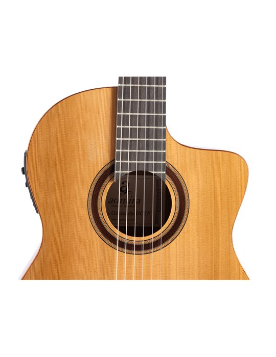 GUITARRA CLÁSICA ADMIRA GRANADA ELECTRIFICADA FISHMAN CUTAWAY ESTRECHA SERIE CONSERVATORIO