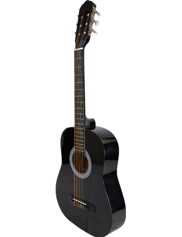 GUITARRA CLÁSICA ROCÍO C16 (3/4) TAMAÑO CADETE 90 CMS NEGRO