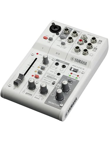 YAMAHA AG03MK2W Mezclador de 3 canales 2