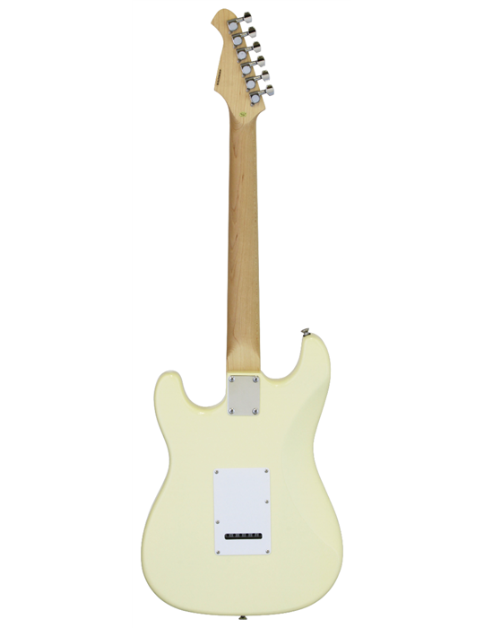 GUITARRA ELÉCTRICA ARIA TIPO STRATOCASTER BLANCA VINTAGE
