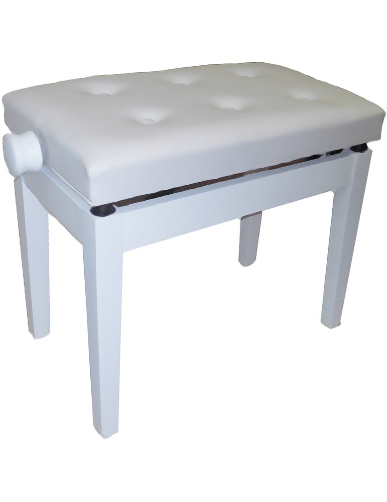 PIANO BENCH BGM WHITE-WHITE