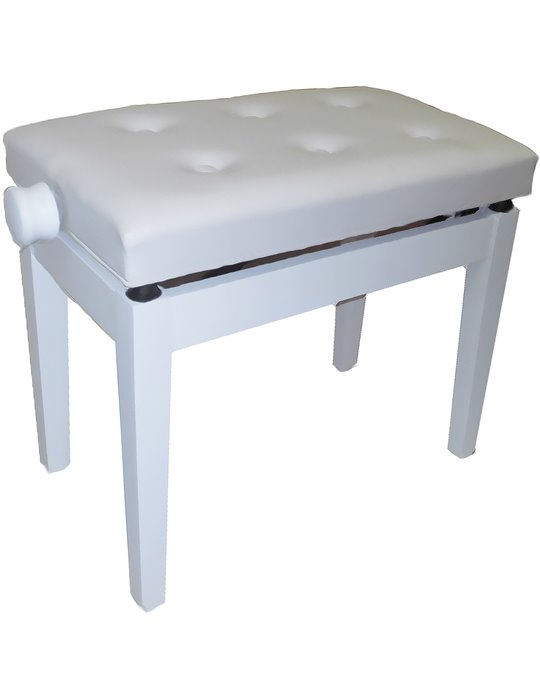 PIANO BENCH BGM WHITE-WHITE