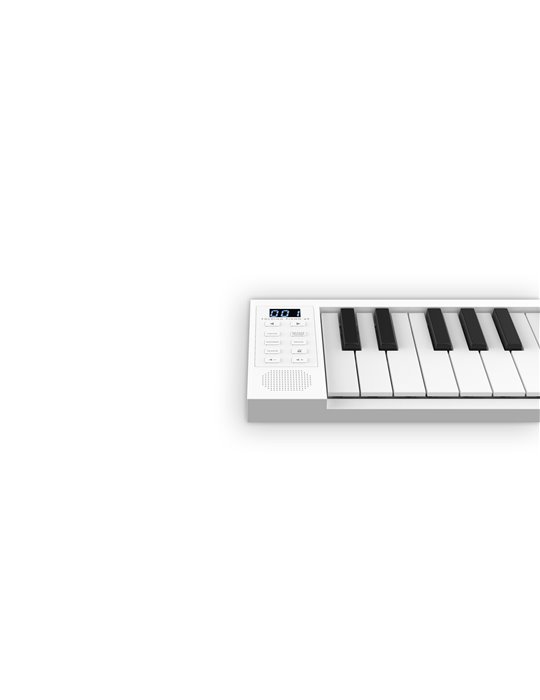CARRY-ON-FP49 - KEY FOLDING PIANO - BLANCO