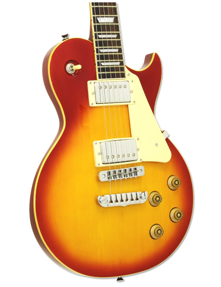 GUITARRA ELÉCTRICA ARIA SERIE PE 350STD AGED CHERRY SUNBURST