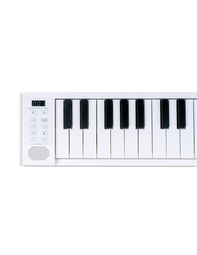 CARRY-ON-FP49T-WT - FOLDING PIANO TOUCH - BLANCO