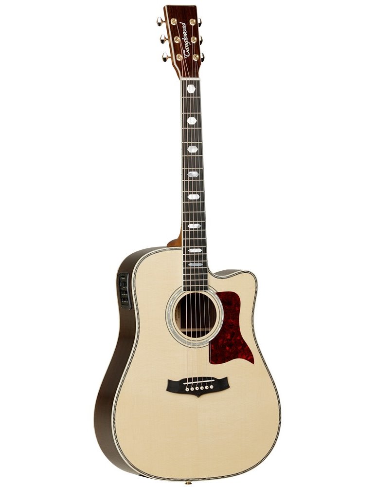 GUITARRA ACÚSTICA TANGLEWOOD TW1000HSRCE CUTAWAY ELECTRIFICADA DREADNOUGHT