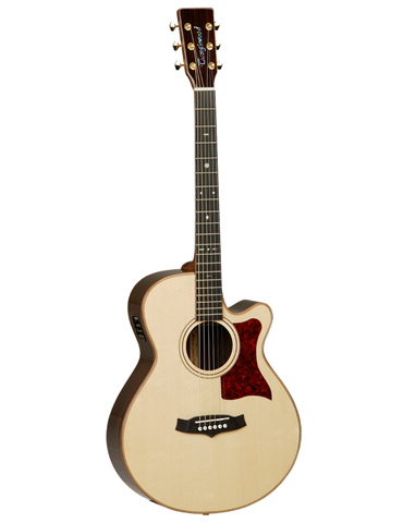 GUITARRA ACÚSTICA TANGLEWOOD SUPER FOLK CON CUTAWAY TW45HSRE