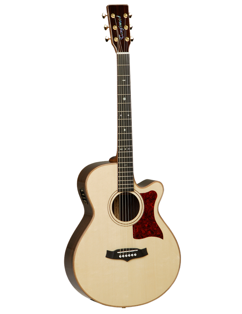GUITARRA ACÚSTICA TANGLEWOOD SUPER FOLK CON CUTAWAY TW45HSRE