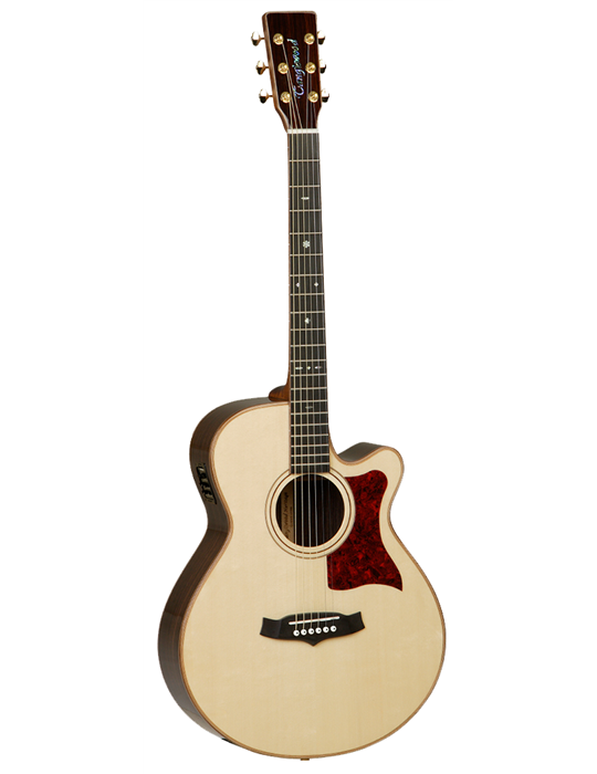 GUITARRA ACÚSTICA TANGLEWOOD SUPER FOLK CON CUTAWAY TW45HSRE