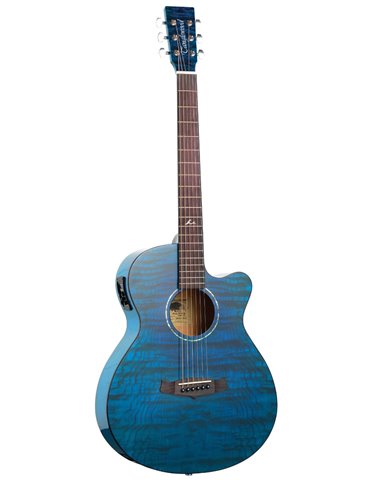 GUITARRA ACÚSTICA TANGLEWOOD AZURE SUPER FOLK AZUL
