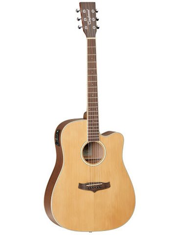 GUITARRA TANGLEWOOD DREADNOUGHT ELECTRIFICADA CON CUTAWAY