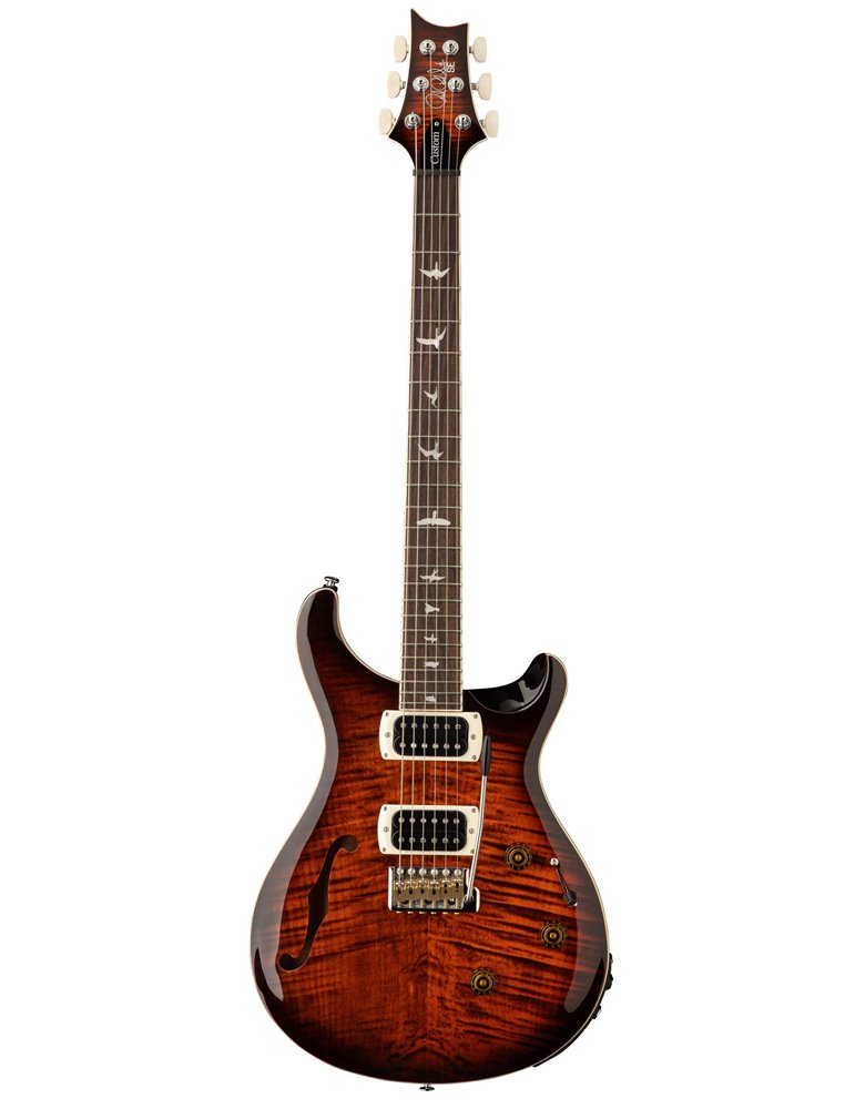 SE CUSTOM 24 SEMI-HOLLOW PIEZO ORANGE TIGER SMOKEBURST