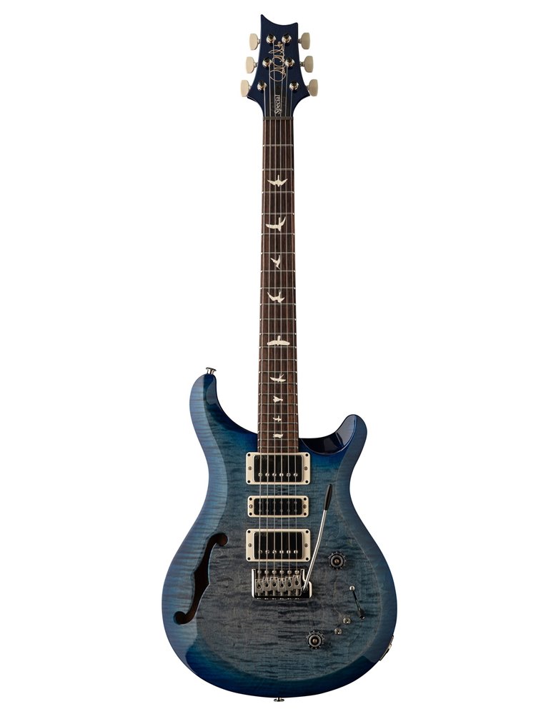 S2 SPECIAL SEMI HOLLOW FADED GRAY BLACK BLUE BURST