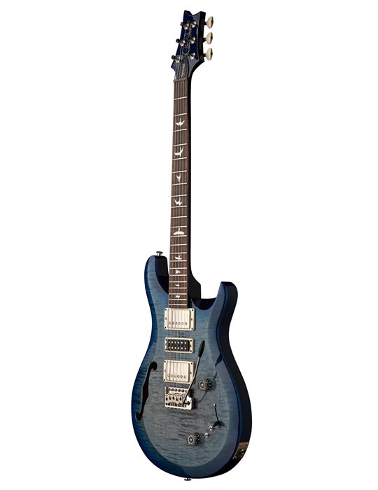 S2 SPECIAL SEMI HOLLOW FADED GRAY BLACK BLUE BURST