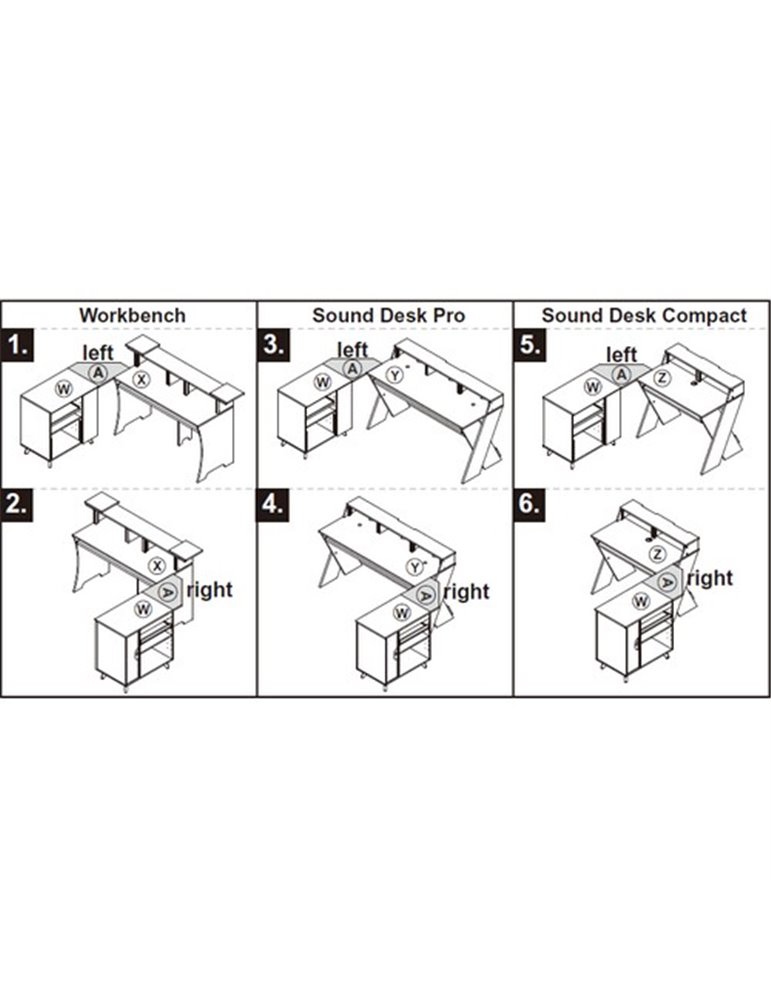 GLORIOUS MODULAR SIDE RACK ADAPTER WHITE