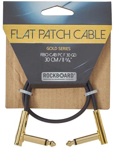 FLAT PATCH CABLE GOLD 30 CM