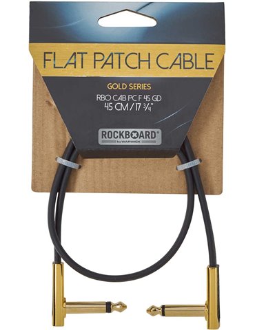 FLAT PATCH CABLE GOLD 45 CM