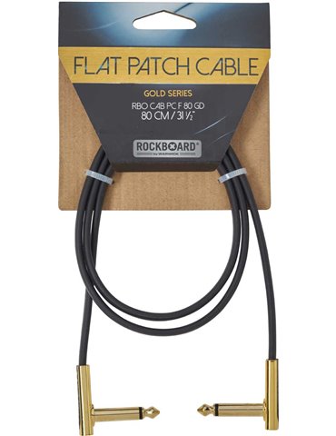 FLAT PATCH CABLE GOLD 80 CM