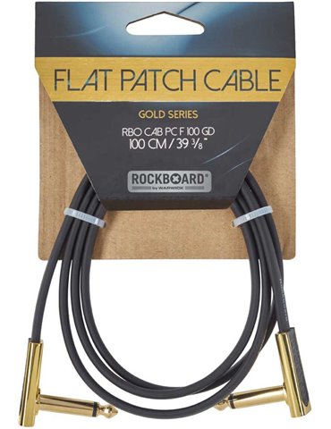 FLAT PATCH CABLE GOLD 100 CM