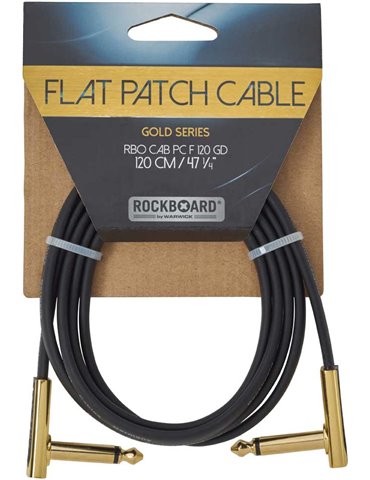 FLAT PATCH CABLE GOLD 120 CM