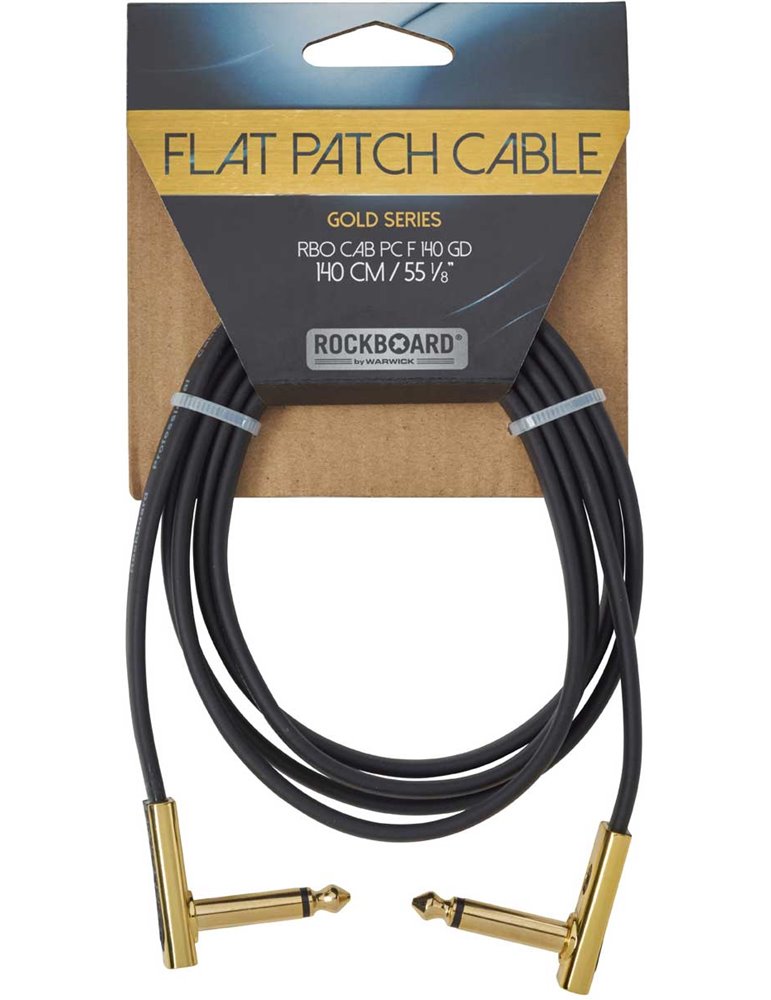 FLAT PATCH CABLE GOLD 140 CM