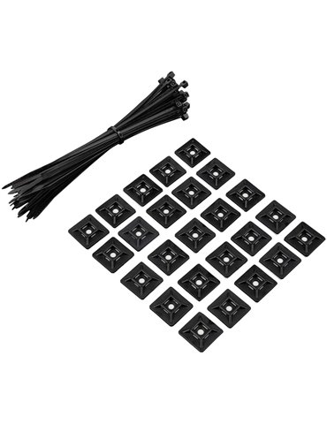 CABLE SET 50 CABLETIES & 25 CABLETIES HOLDER