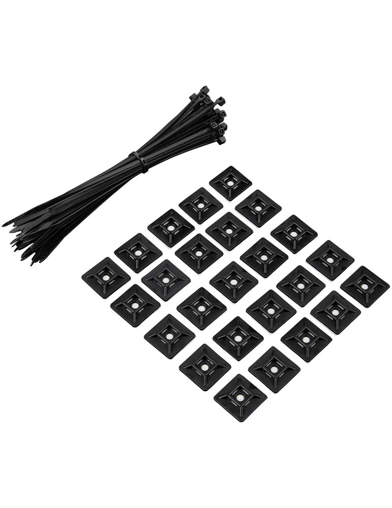 CABLE SET 50 CABLETIES & 25 CABLETIES HOLDER