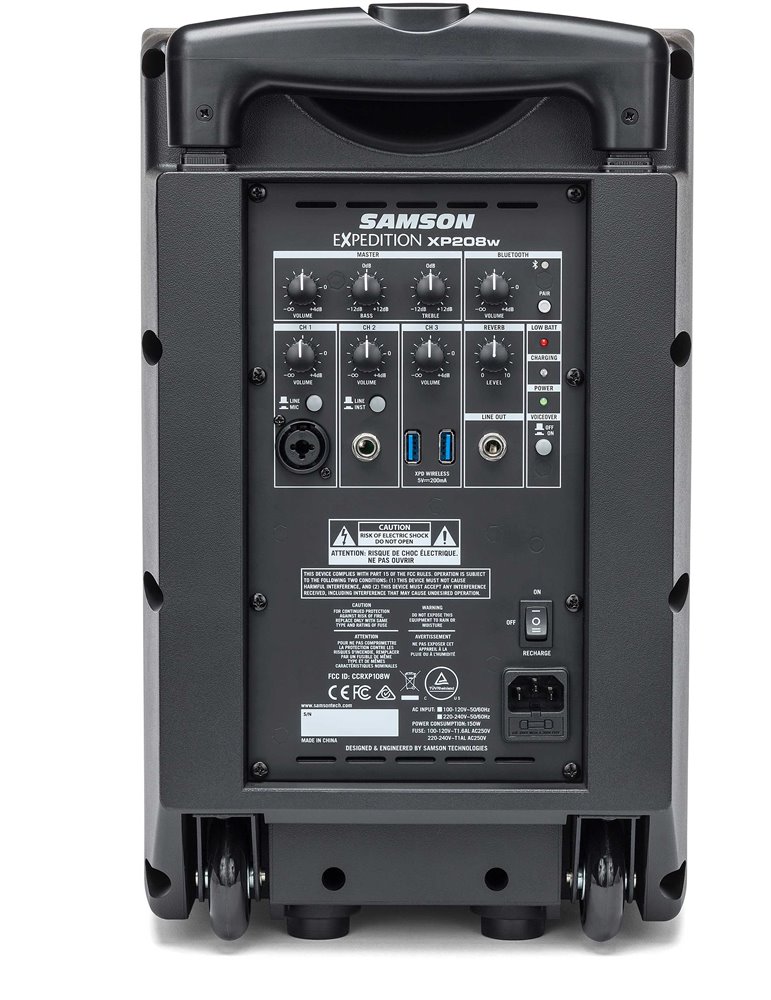 EXPEDITION XP208W RECHARGEABLE PORTABLE PA SYSTEM