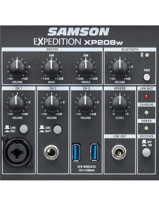 EXPEDITION XP208W RECHARGEABLE PORTABLE PA SYSTEM