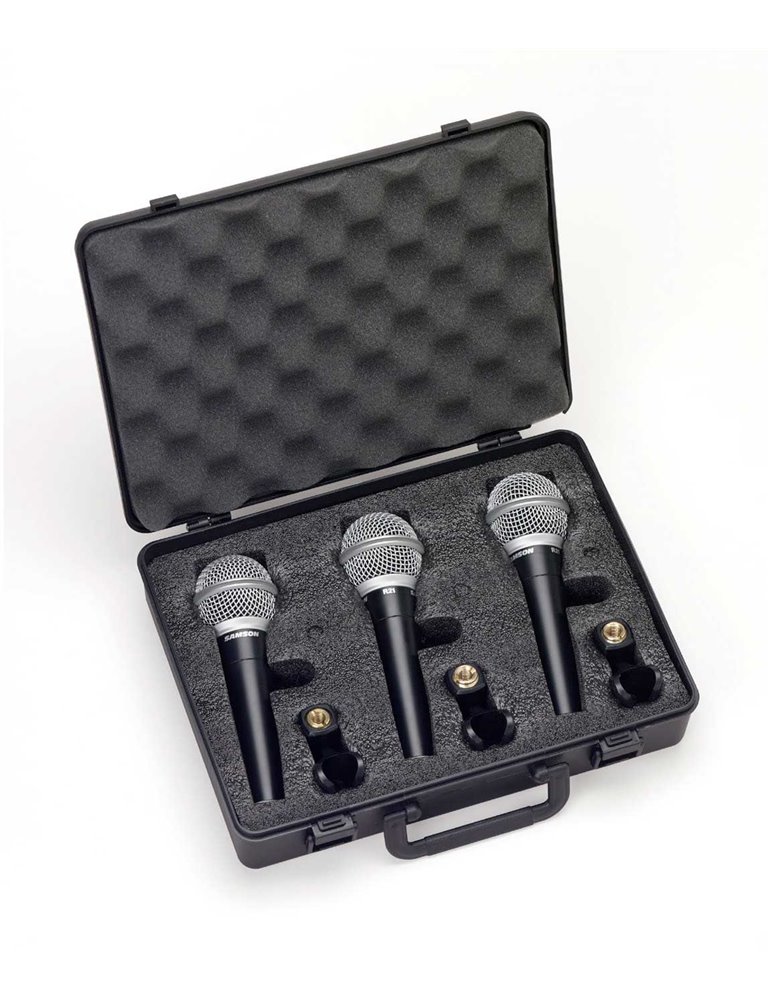 R21  CARDIOID DYNAMIC MIC 3-PACK W/SWITCH