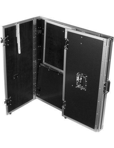 U92049SL2 - ULTIMATE FOLD OUT DJ TABLE SILVER PLUS (WHEELS) 2