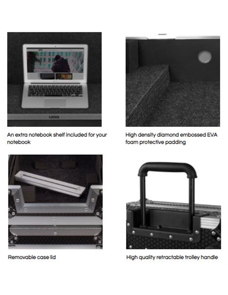 U91054BL - FC MULTI FORMAT XXL BLACK PLUS (LAPTOP SHELF, TROLLEY & WHEELS)