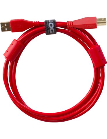 U95001RD  - ULTIMATE AUDIO CABLE USB 2.0 A-B RED STRAIGHT 1M