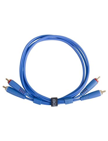 U97003LB - ULTIMATE AUDIO CABLE SET RCA-RCA STRAIGHT LIGHT BLUE