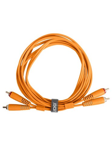 U97003OR - ULTIMATE AUDIO CABLE SET RCA-RCA STRAIGHT ORANGE