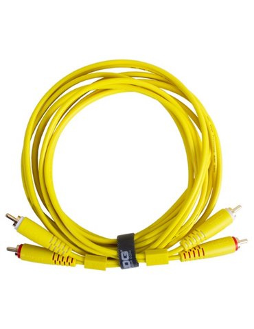 U97003YL - ULTIMATE AUDIO CABLE SET RCA-RCA STRAIGHT YELLOW