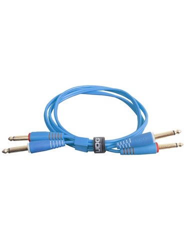 U97004LB - ULTIMATE AUDIO CABLE SET JACK - JACK STRAIGHT LIGHT BLUE