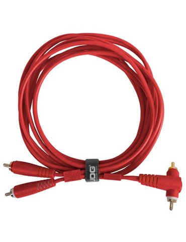 U97005RD - ULTIMATE AUDIO CABLE SET RCA STRAIGHT - RCA ANGLED RED