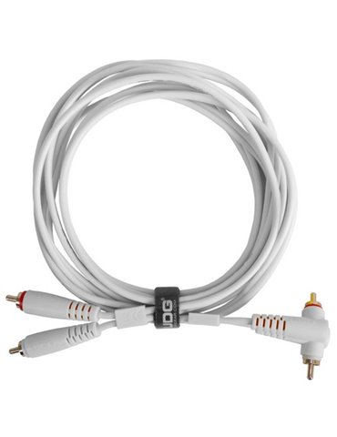 U97005WH - ULTIMATE AUDIO CABLE SET RCA STRAIGHT - RCA ANGLED WHITE