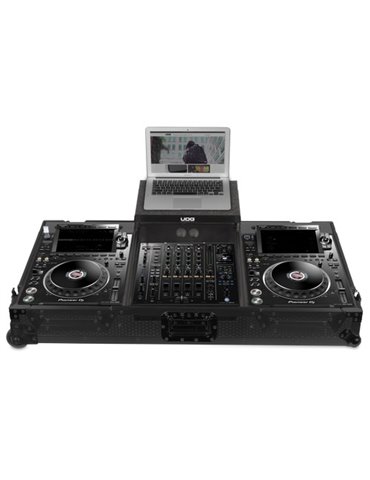 U91086BL - ULTIMATE FLIGT CASE SET PIONEER CDJ-3000/A9 BLACK PLUS (L&W)