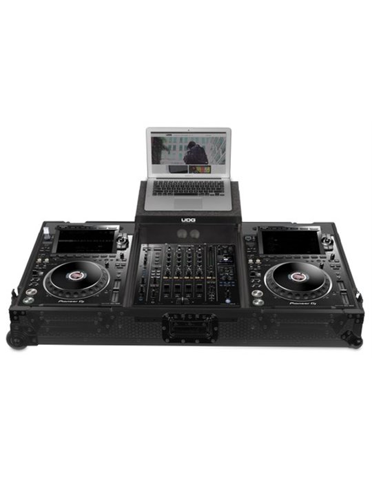 U91086BL - ULTIMATE FLIGT CASE SET PIONEER CDJ-3000/A9 BLACK PLUS (L&W)