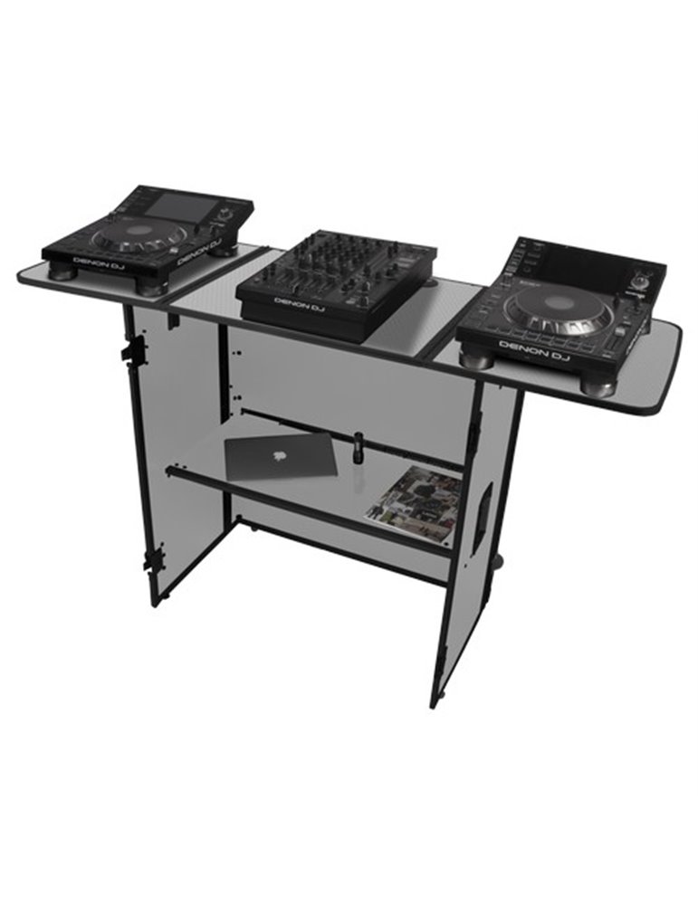 U91049WH2 - ULTIMATE FOLD OUT DJ TABLE WHITE MK2 PLUS (W)